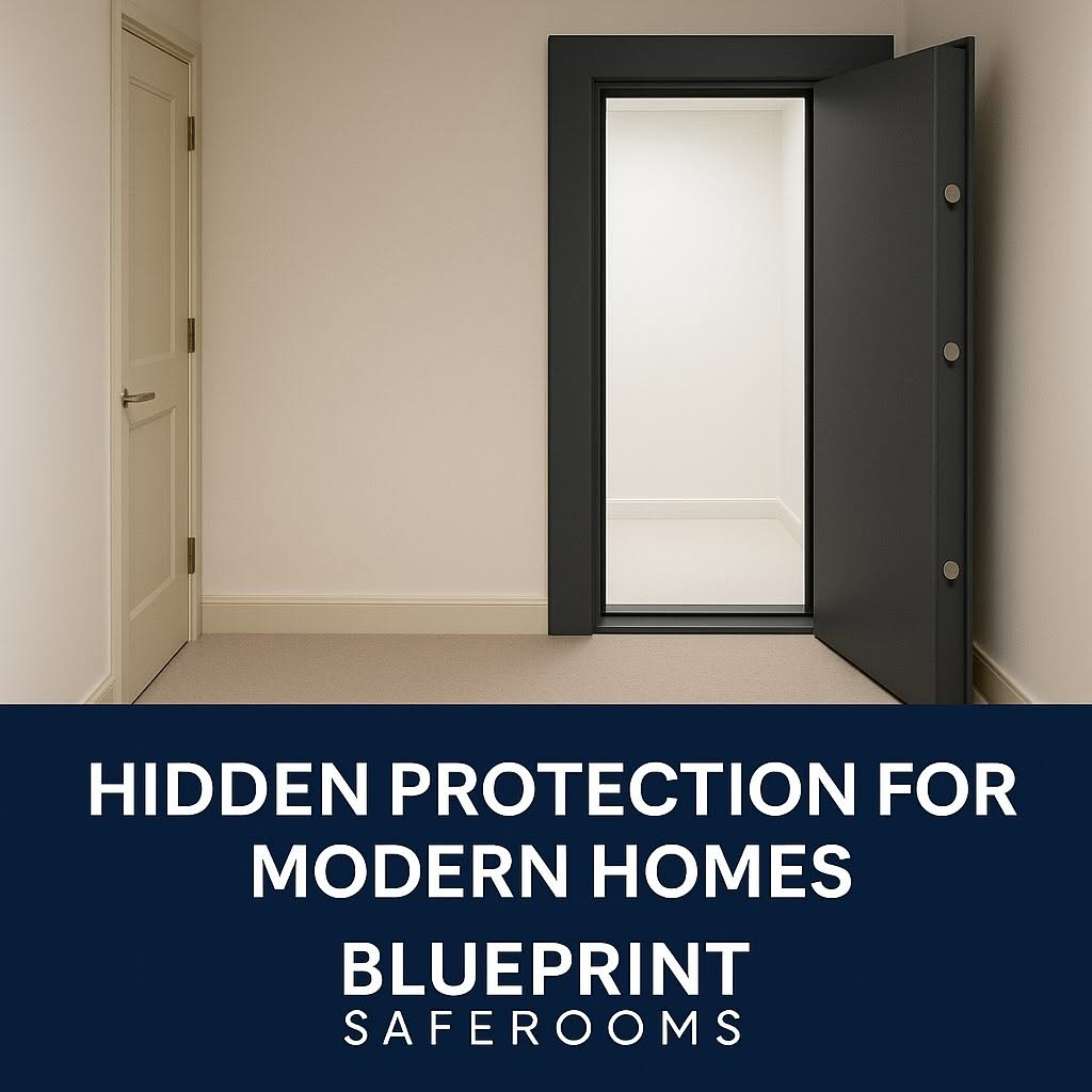 Hidden saferoom protection in a modern home